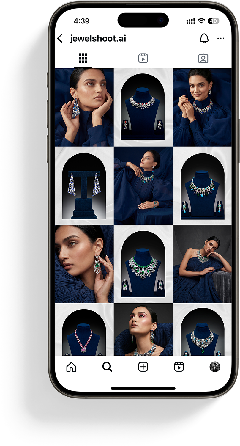 JewelShoot AI jewellery model